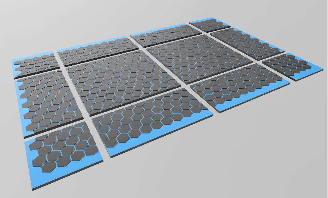 StageTop Hex Tiles (Battletech Sized) Non-Commercial