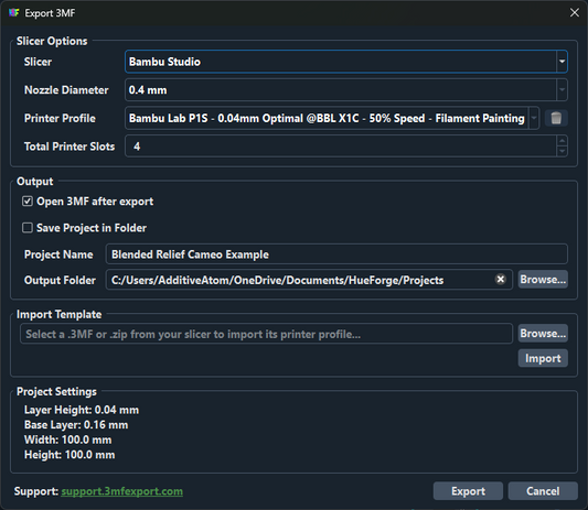 3MF Export Plugin