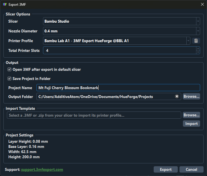3MF Export Plugin
