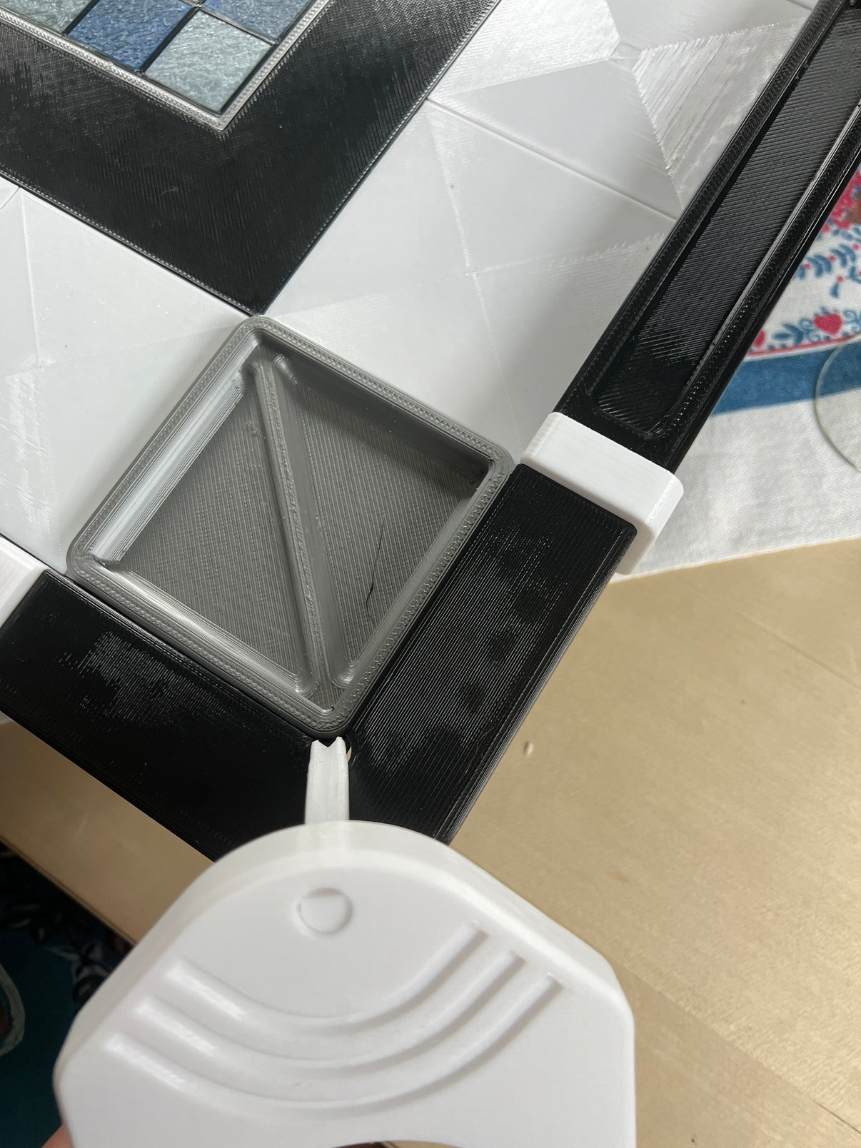 Corner Mounted Cup Holder